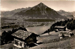 Beatenberg - Blick Auf Niesen Und Thunersee (12615) * 2. 7. 1955 - Beatenberg