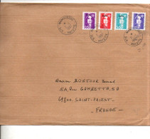 MAYOTTE AFFRANCHISSEMENT COMPOSE SUR LETTRE RECOMMANDEE DE MAMOUDZOU PÖUR LA METROPOLE 1997 - Storia Postale