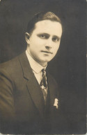 Romania Souvenir Photo Postcard Young Man Portrait 1928 - Roemenië