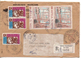 AFFRANCHISSEMENT COMPOSE SUR LETTRE RECOMMANDEE DE PARIS 1975 - Cachets Commémoratifs