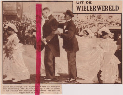 Koers Wielrennen Huwelijk Jan Pijnenburg Te Tilburg - Orig. Knipsel Coupure Tijdschrift Magazine - 1934 - Non Classés