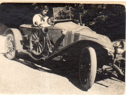 Photographie Vintage Photo Snapshot Automobile Voiture Car Auto Cabriolet - Automobile