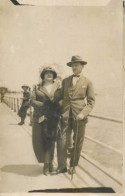 Romania Constanta 1924 Couple Souvenir Photo Postcard - Roemenië