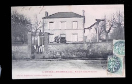 Cp, 45, SAINT MAURICE SUR AVEYRON, Mairie Et école Des Garçons, Voyagée 1907 - Sonstige & Ohne Zuordnung