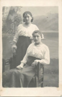Romania Caracal Social History Young Ladies Studio Portrait Photo Postcard Dated 1916 - Romania