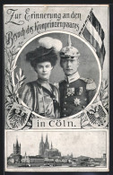 AK Cöln, Beuch Des Kronprinzenpaares, Kronprinzessin Cecilie  - Koninklijke Families