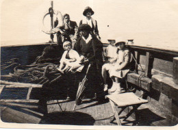 Photographie Vintage Photo Snapshot Le Hâvre Bateu Boat Mode Groupe - Boats