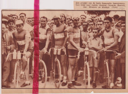 Koers Wielrennen Groep Spaanse Renners - Orig. Knipsel Coupure Tijdschrift Magazine - 1934 - Unclassified