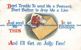 R638173 Dont Trouble To Send Me A Postcard. Dont Bother To Drop Me A Line. C. P. - Monde