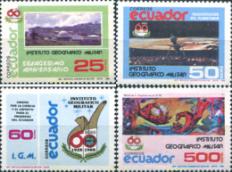 309000 MNH ECUADOR 1988 INSTITUTO GEOFISICO MILITAR - Ecuador