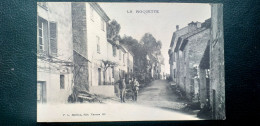 06 , La Roquette , Une Rue Du Centre Début 1900 - Autres & Non Classés