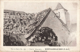 62 Bienvillers Au Bois Maison éventrée Ruines Guerre 1914 1918 CPA - Autres & Non Classés