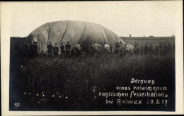 Photo CPA Anneux Nord, Bergung Eines Entwichenen Englischen Fesselballons, I WK - Andere & Zonder Classificatie