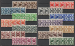 1941 / CAMEROUN - SERIE DE LONDRES # 249 A 262 EN BANDE DE 5 EX./  COTE 81.25 EURO (ref 7432) - Unused Stamps