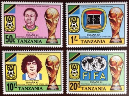 Tanzania 1982 World Cup MNH - Tansania (1964-...)