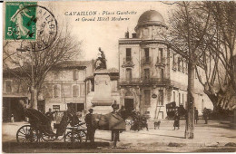 2F9 --- 84 CAVAILLON Place Gambetta Et Grand Hôtel Moderne - Cavaillon