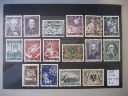 Österreich- Ganze Jahrgänge 1954, MiNr. 996-1011 ** Ungebraucht - Volledige Jaargang