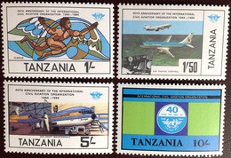 Tanzania 1984 ICAO Civil Aviation Organisation Aircraft MNH - Tansania (1964-...)