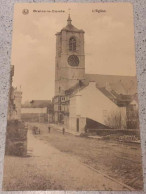 RARE - CPA - BRAINE-LE-COMTE - Rue De Bruxelles - Travaux De Pavage - Début 1900 - Eglise St-Géry - Vierge - Braine-le-Comte