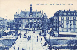 CPA Pantin-Place De L'hôtel De Ville     L2668 - Pantin