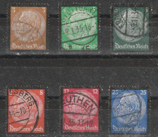 1933 - REICH / HINDENBURG   Mi No 549/553 - Oblitérés