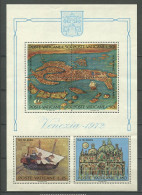 VATICAN 1972 Bloc N° 3 ** Gomme Trace Jaune Neuf MNH TB C 5 € VENESIA 1972 Mosaïque Frasque Peinture De Vangeli - Blocks & Sheetlets & Panes