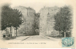 CPA Coucy Le Château-La Porte De Laon-4-Timbre      L1778 - Autres & Non Classés