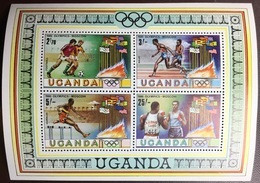 Uganda 1980 Olympic Games Minisheet MNH - Ouganda (1962-...)