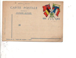 CARTE EN FRANCHISE ECRITE (AU DOS) - WW I