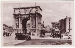 Marseille: RENAULT VIVASIX '27, TRAM/STRAßENBAHN, OLDTIMER CARS/VOITURES ANCIENNES - La Porte D'Aix - (France) - Passenger Cars