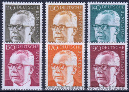 Bund 1972, Mi. 727-32 ** - Unused Stamps