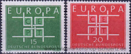 Bund 1963, Mi. 406-07 ** - Neufs