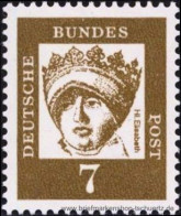 Bund 1961, Mi. 348 X ** - Unused Stamps