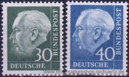 Bund 1957, Mi. 259-60 Y ** - Unused Stamps
