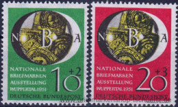 Bund 1951, Mi. 141-42 ** - Neufs