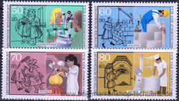 Bund 1986, Mi. 1274-77 ** - Unused Stamps