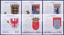 Bund 1992, Mi. 1586-91 ** - Unused Stamps