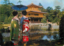 Japon - Kyoto - Maiko At Golden Pavilion - Femmes En Costumes Traditionnels - Folklore - Scène Et Types - Nippon - Japan - Kyoto