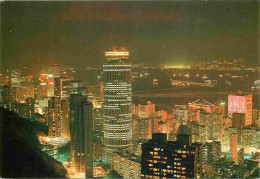 Hong Kong - Wanchai At Night - With The 64-storeyed Hopewell Centre At Its Foreground - Immeubles - Architecture - CPM - - Chine (Hong Kong)