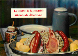 Recettes De Cuisine - Choucroute Alsacienne - Gastronomie - CPM - Voir Scans Recto-Verso - Recetas De Cocina