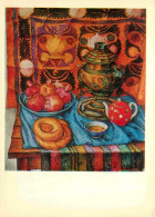 Art - Peinture - Yu Taldykin - Tea On An Urgut Syuzaneh - Nature Morte - CPM - Voir Scans Recto-Verso - Schilderijen