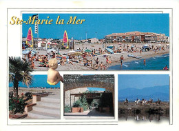 66 - Sainte Marie La Mer - Multivues - Scènes De Plage - CPM - Voir Scans Recto-Verso - Andere & Zonder Classificatie