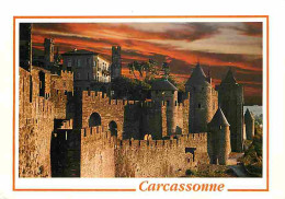 11 - Carcassonne - La Cité Médiévale - Montée De La Porte D'Aude - CPM - Voir Scans Recto-Verso - Carcassonne
