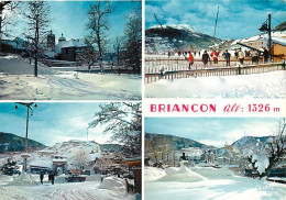 05 - Briançon - Multivues - Hiver - Neige - Automobiles - CPM - Voir Scans Recto-Verso - Briancon