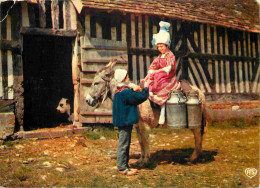 Animaux - Anes - Normandie - Folklore - Costumes Et Coiffes Du Pays D'Auge - Groupe Folklorique D'Argences - Donkeys - B - Esel