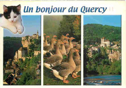 Animaux - Oiseaux - Oies - Lot - Quercy - Multivues - CPM - Voir Scans Recto-Verso - Vogels