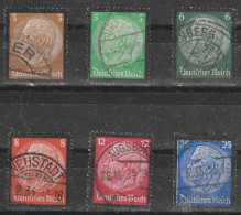 1933 - REICH / HINDENBURG   Mi No 549/553 - Used Stamps