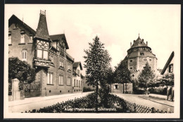 AK Alzey In Rheinhessen, Blick über Den Schillerplatz  - Alzey