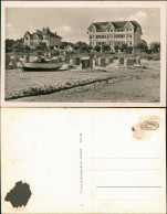 Ansichtskarte Ahlbeck (Usedom) Haus Ostende Mit Strand 1932 - Andere & Zonder Classificatie