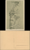 Ansichtskarte Insel Sylt Landkarten AK Mit Schiffsrouten 1928 - Autres & Non Classés